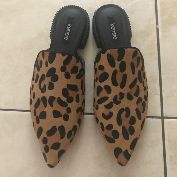Kensie Shoes - Kensie leapord printed calf mule 💕